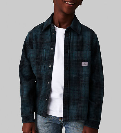 Calvin Klein Skjorte - TextuRød Checked - Ck Black