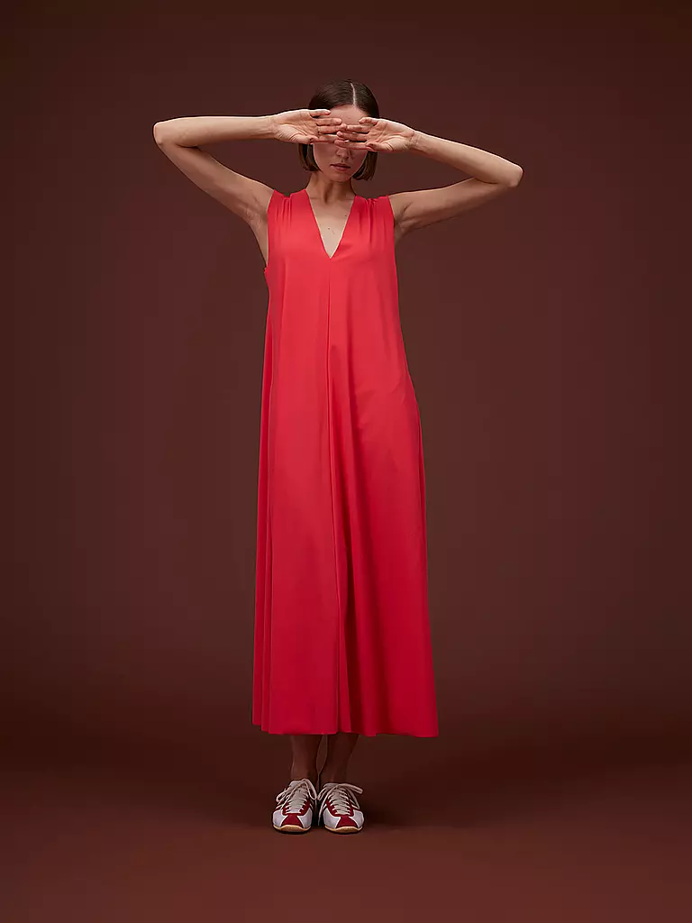 NINETO9 Midikleid rot