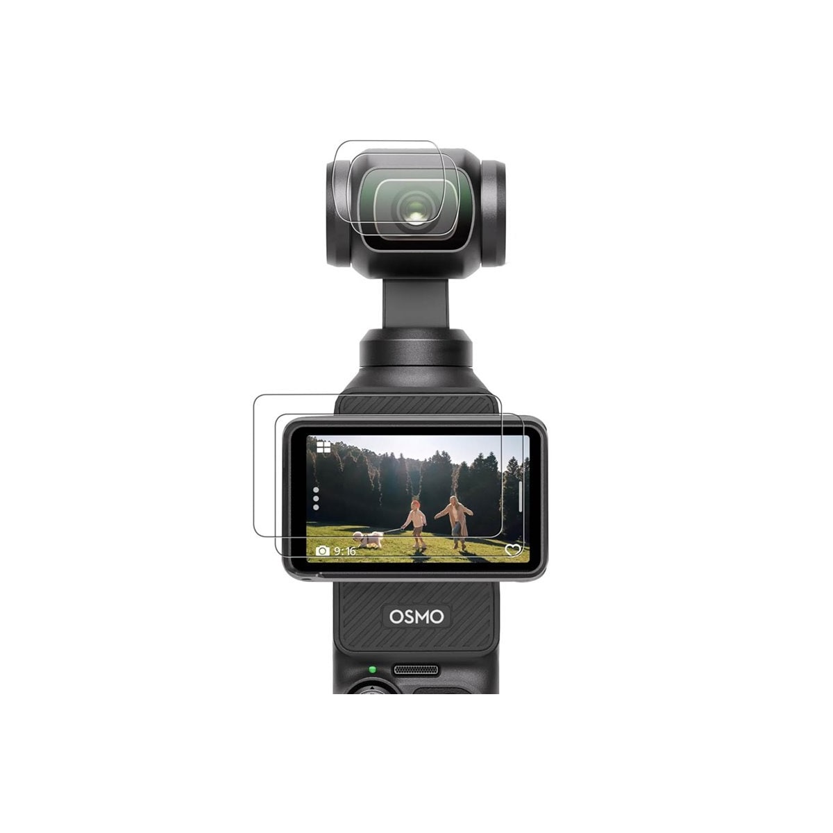 2-pak BRDRC Skjermbeskytter og Linsebeskyttelse for DJI Osmo Pocket 3