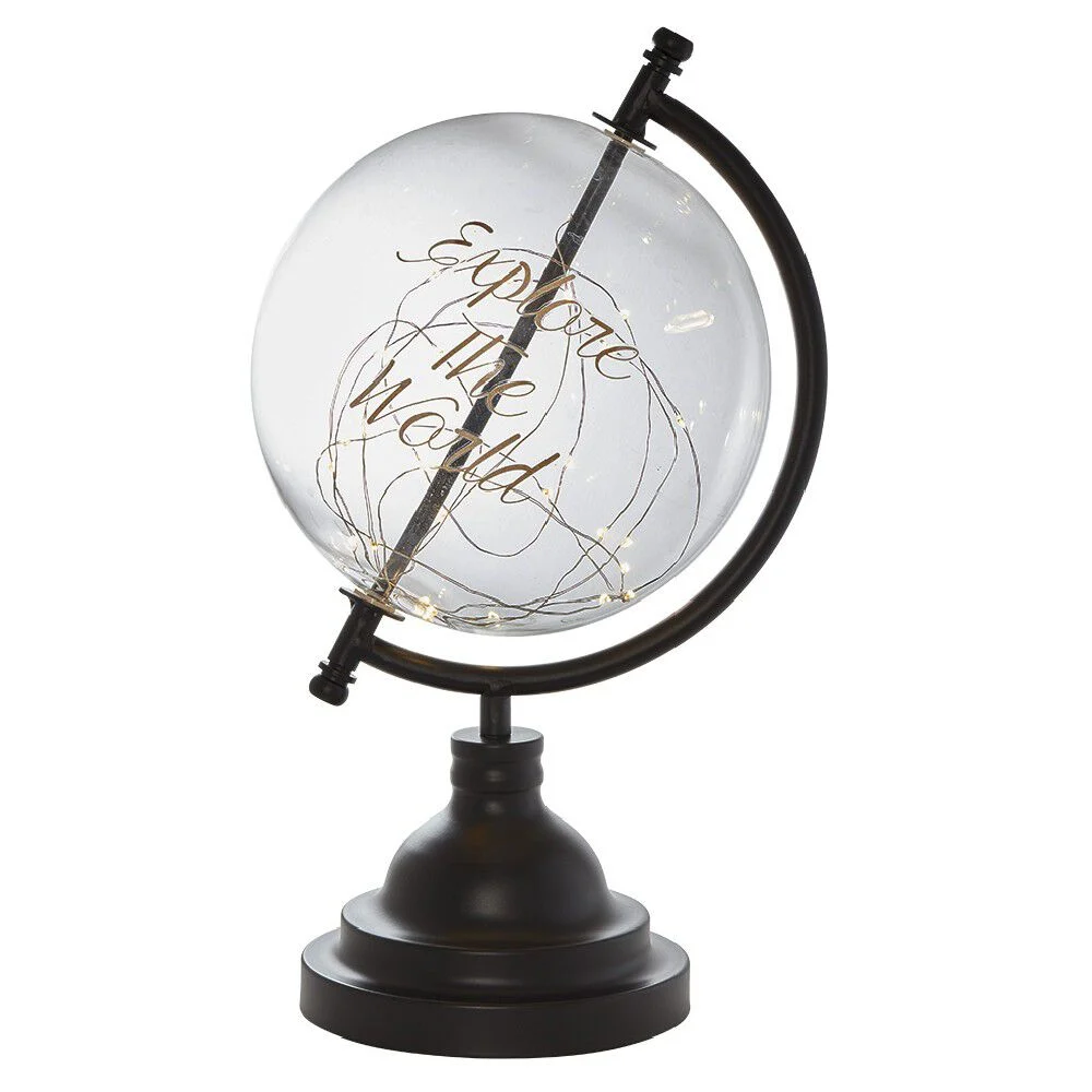 Globe lumineux en plastique