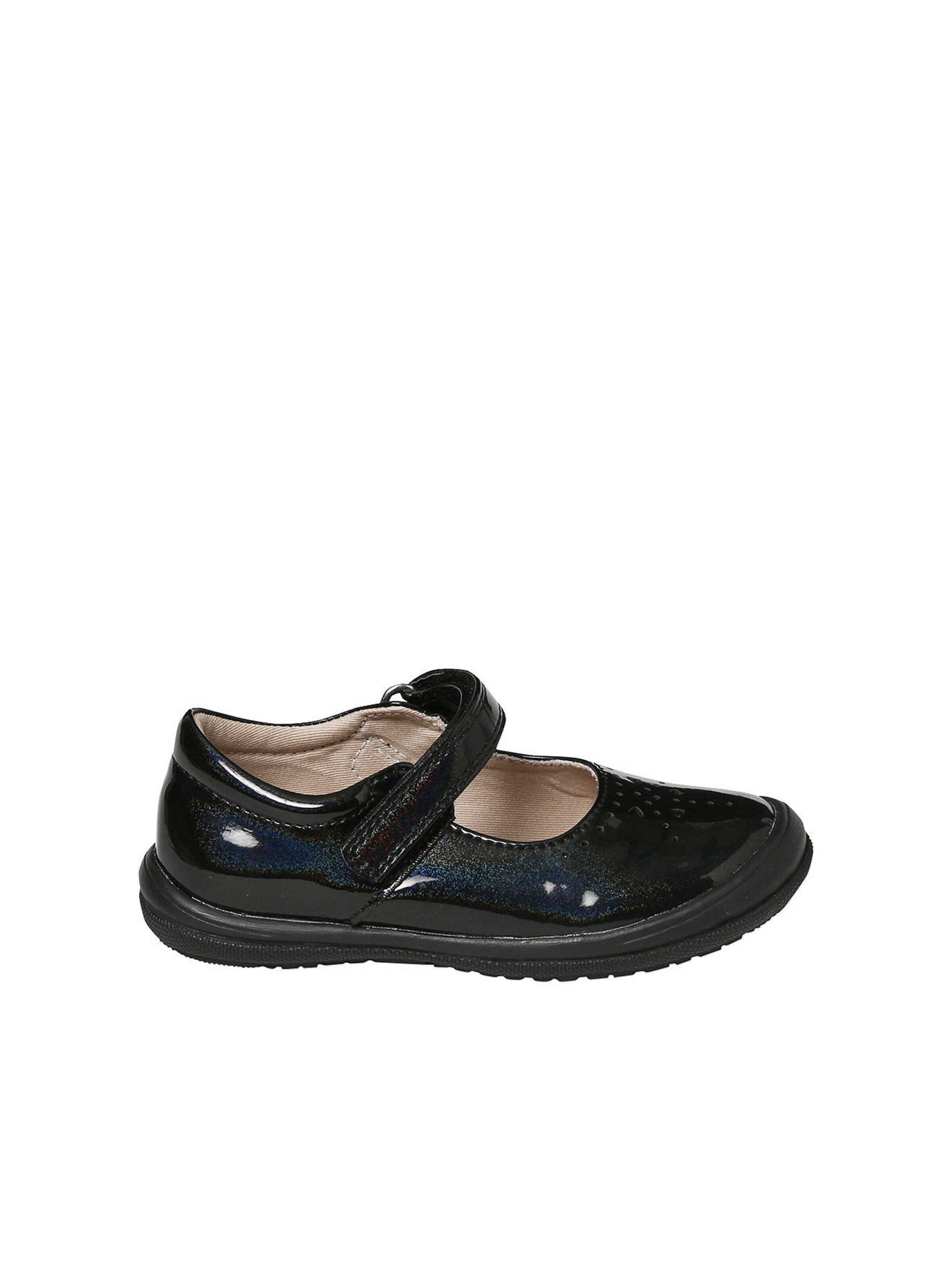Vertbaudet Mädchen Klett-Ballerinas mit Anziehtrick schwarz