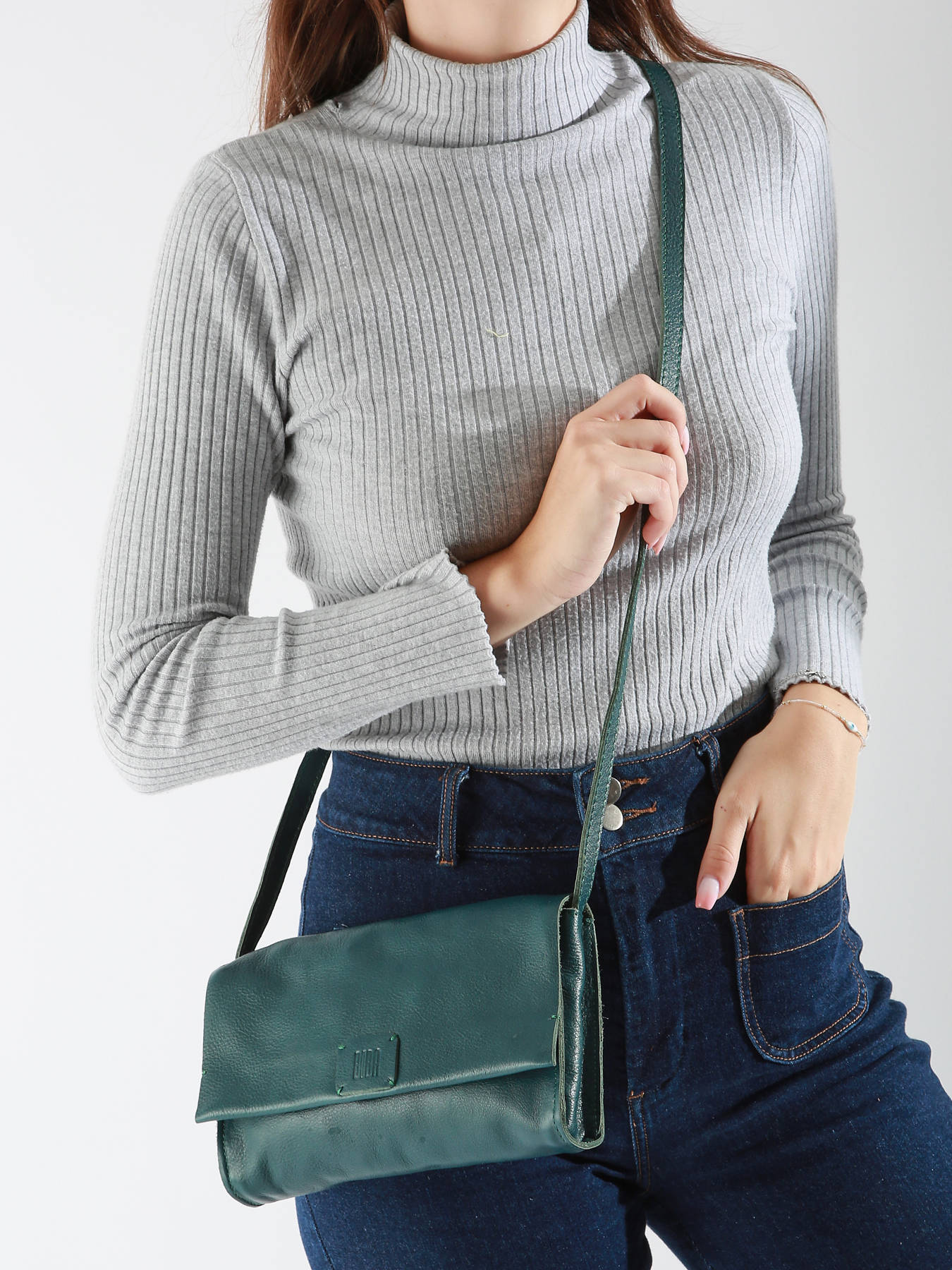 Sac bandoulire Leather cuir BIBA