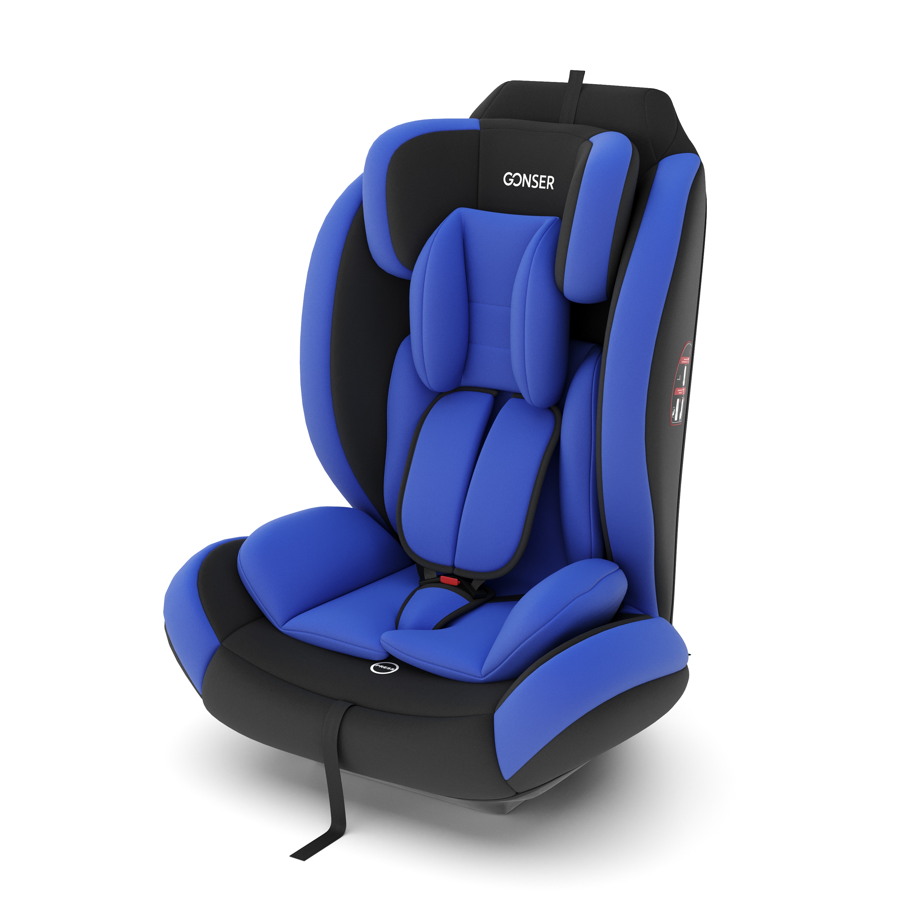 Kindersitz Auto blau