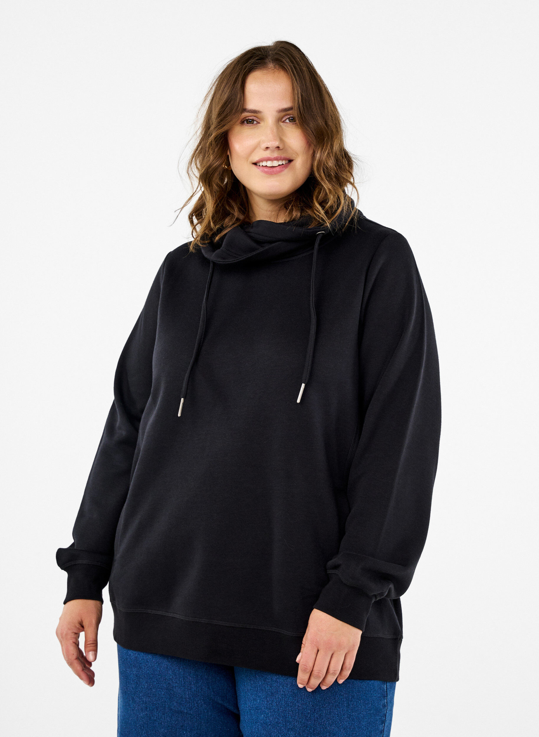 FLASH - Sweatshirt med høj krave