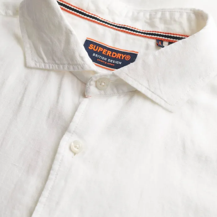 Superdry Vacation Linen SS Overhemd Heren