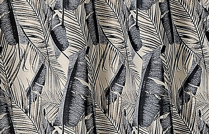 Rideau Java noir et blanc Linder l.135 x H.250 cm