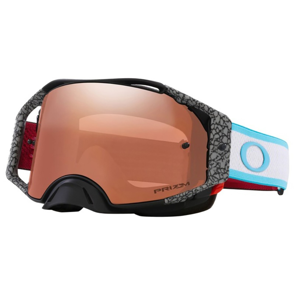 Oakley - Masque Airbrake MX Chaze Sexton Signature - Ecran Prizm iridium Noir / Rouge / Blanc / Bleu
