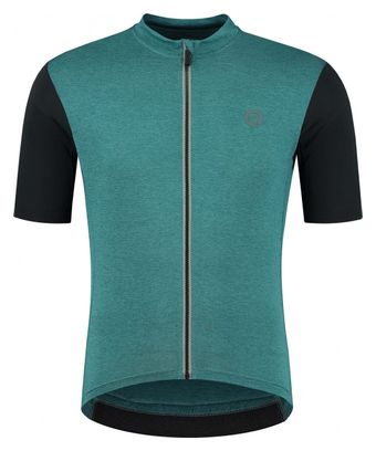 Maillot Manches Courtes Velo Rogelli Melange - Homme - Bleu/Noir