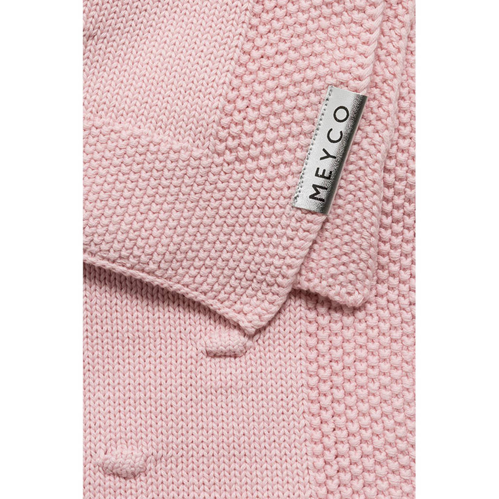 Silverline Knots wiegdeken 75x100 cm roze