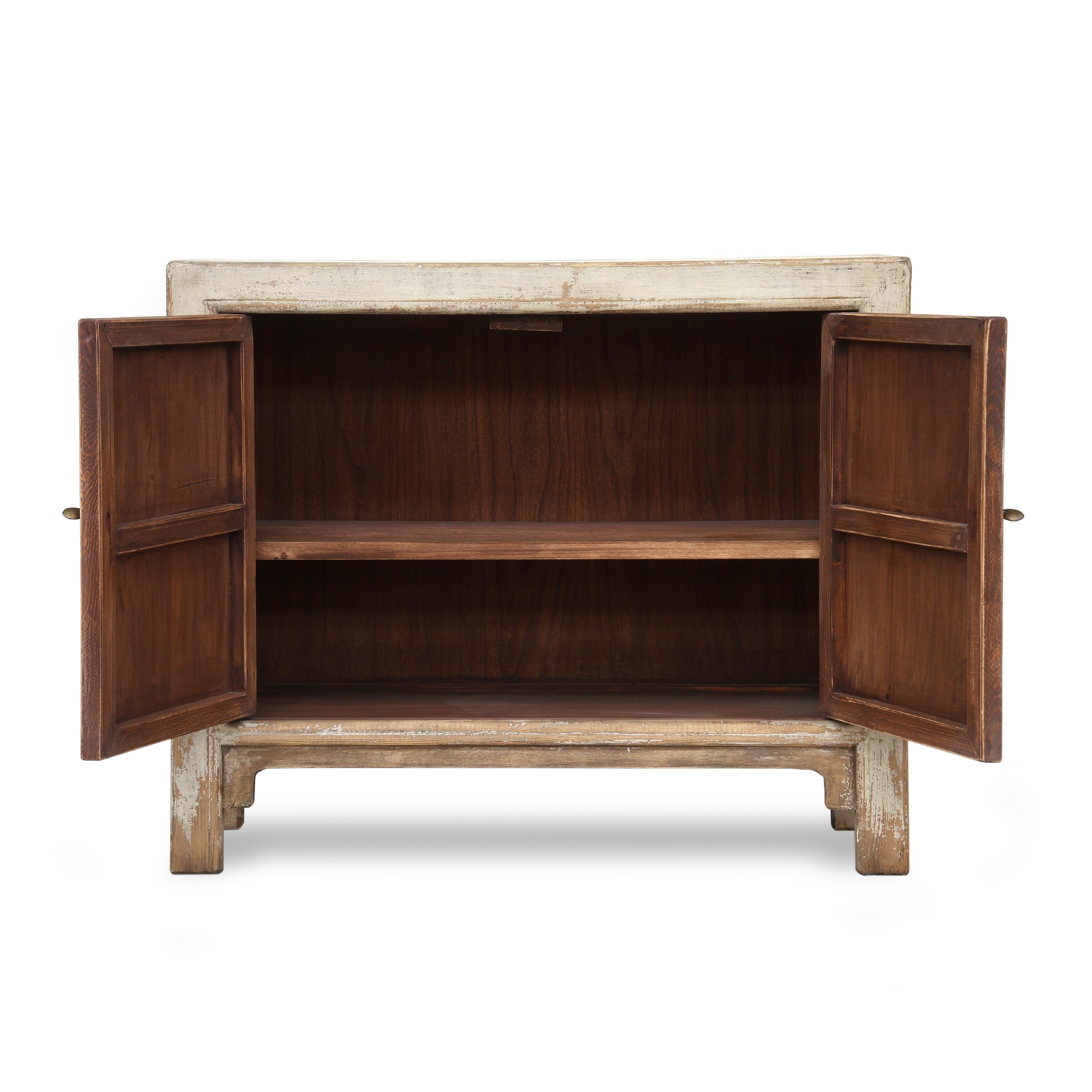 Sideboard 'Bo Jing' antik, 2 Türen, natur, T 42 cm, B 116 cm, H 96 cm von fischer's lagerhaus