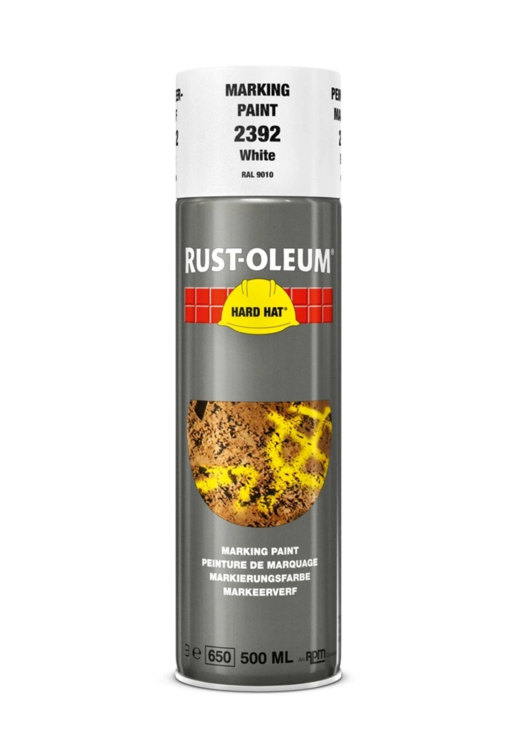Rust-Oleum Markeerspray - 750ML - Wit RAL 9016