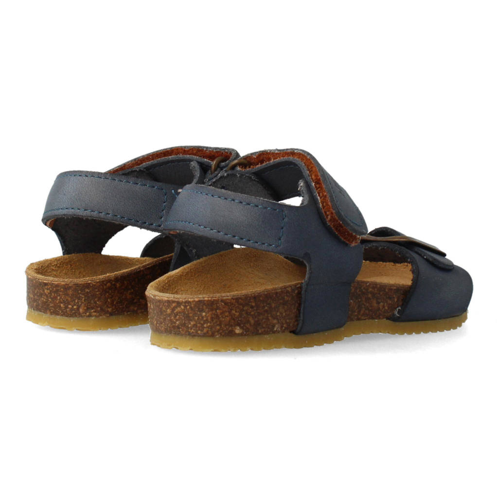 Develab leren sandalen blauw