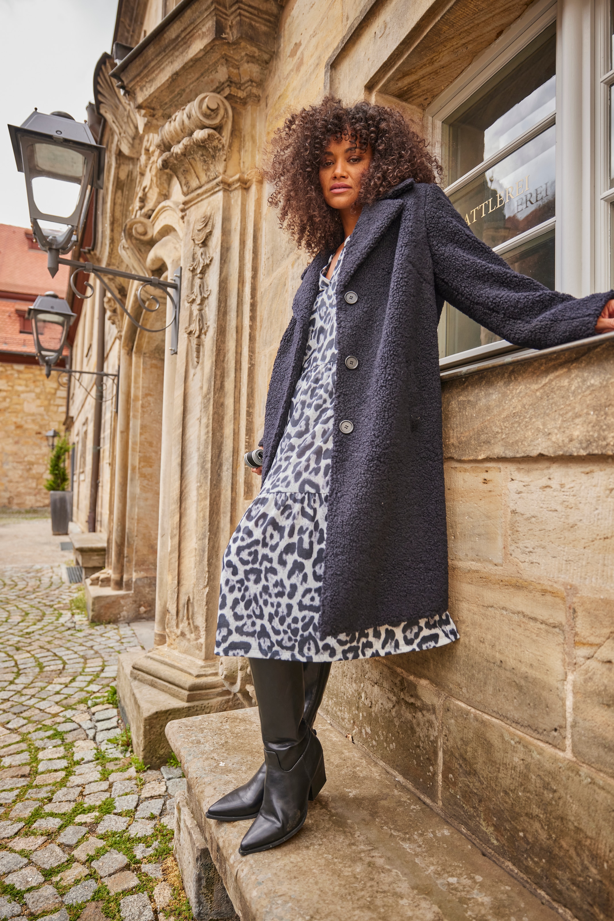 Aniston PLUS Druckkleid in schönem Animal-Print - NEUE KOLLEKTION
