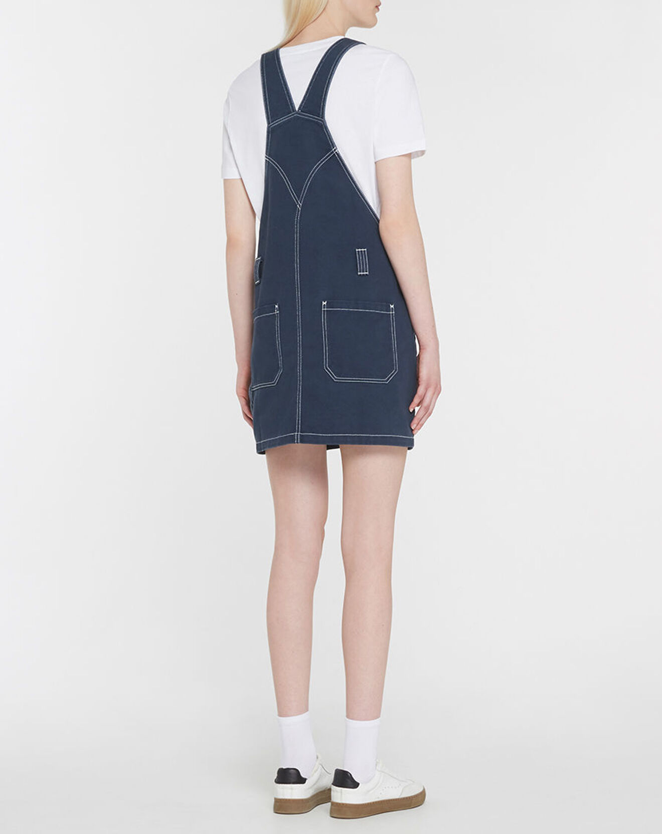Tommy Jeans Robe Salopette Timeless Dungaree bleue