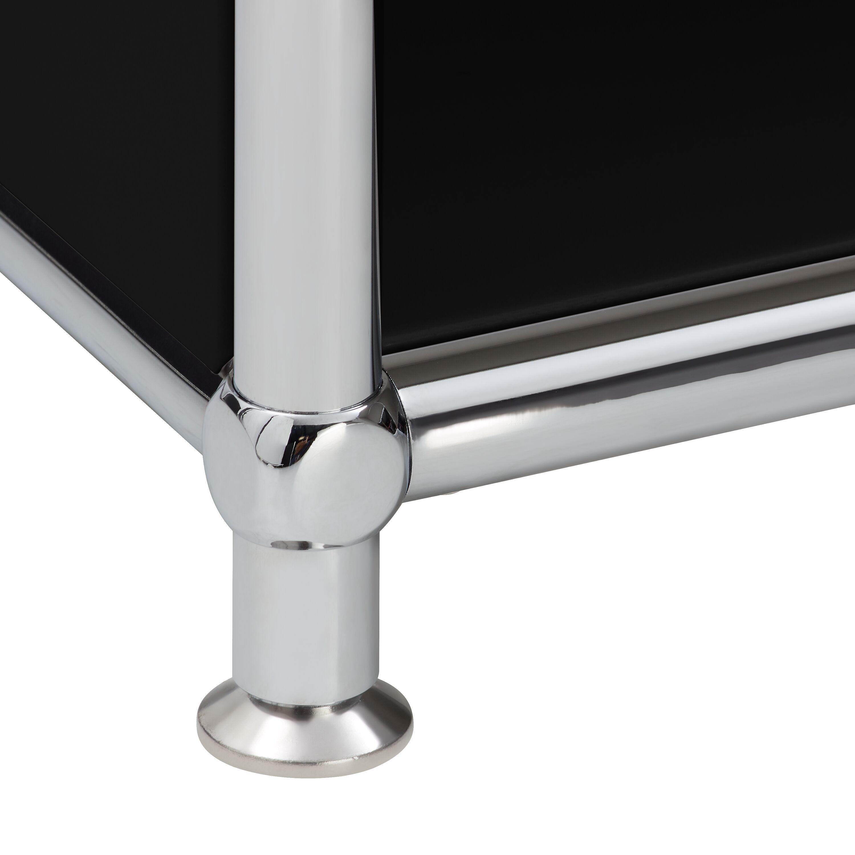 FLEXCUBE Eckschreibtisch - Schwarz / B: 152.0 cm x T: 115.0 cm x H: 80.0 cm