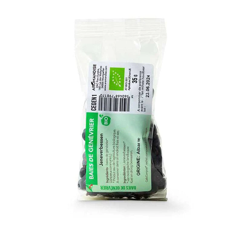 Baies de genévrier bio - 35 g Aromandise