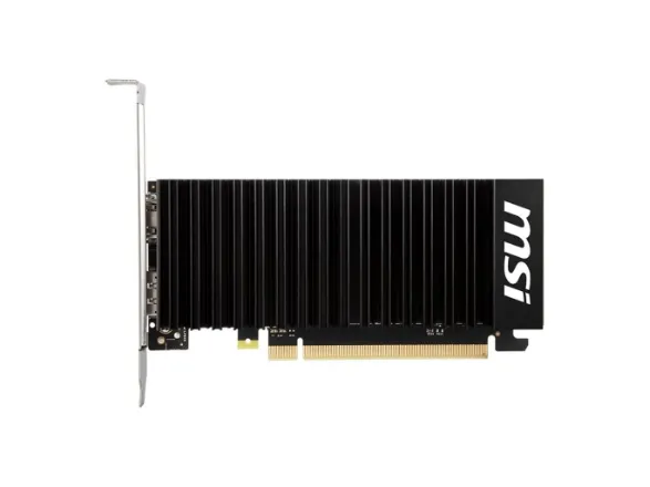 MSI GeForce GT 1030 4GHD4 LP OC - Grafikkort - GF GT 1030 - 4 GB DDR4 - PCI Express 3.0 x16 (x4 mode) lavprofil - DisplayPort, HDMI - blæserløs