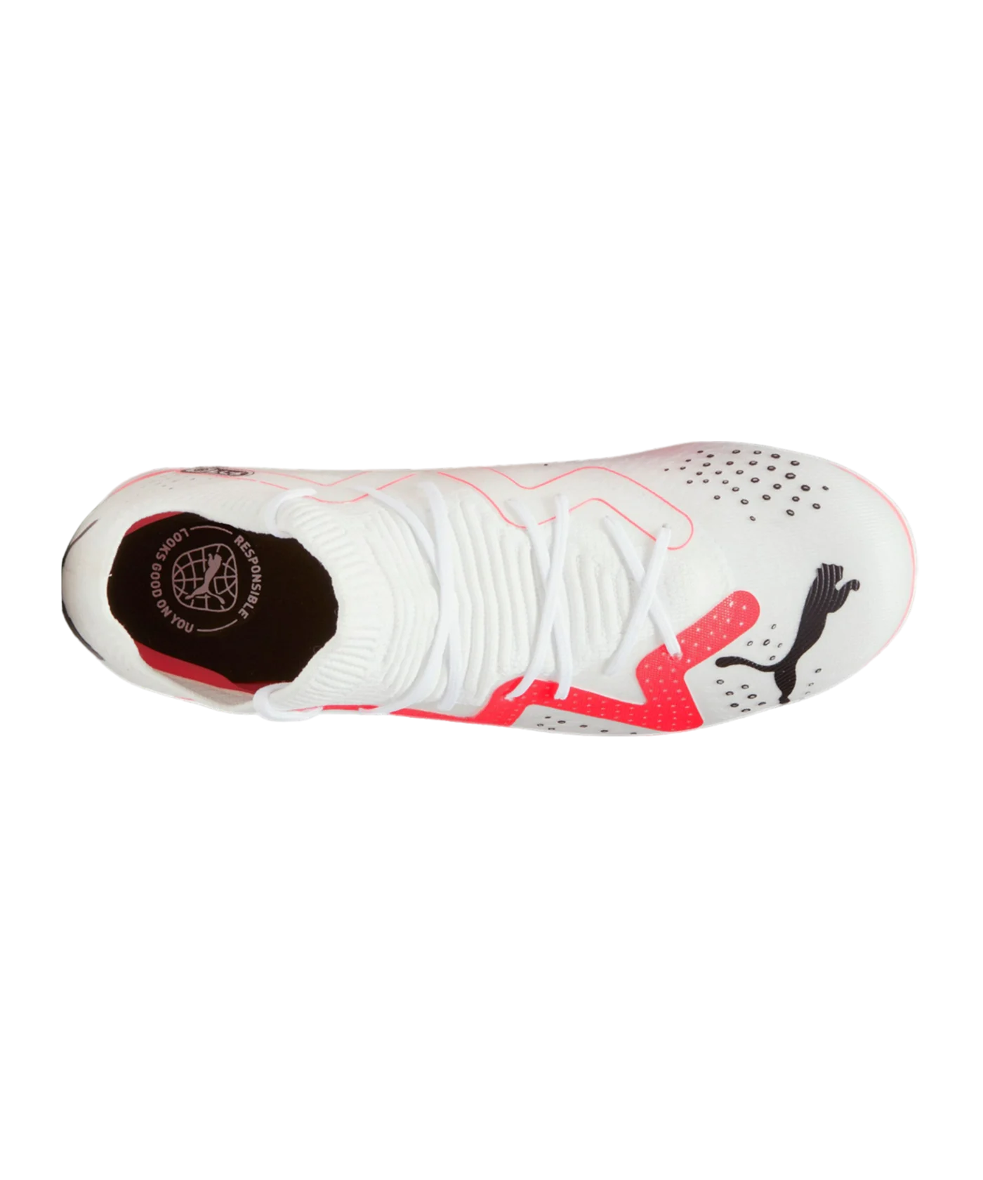 PUMA FUTURE Match FG/AG Breakthrough Jr Kids Weiss Rot Schwarz F01
