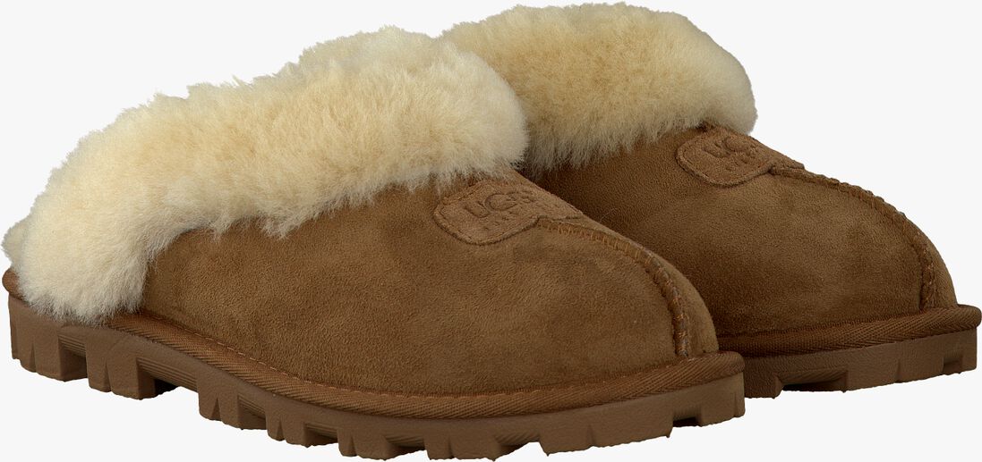 UGG cognac ugg pantoffels w coquette