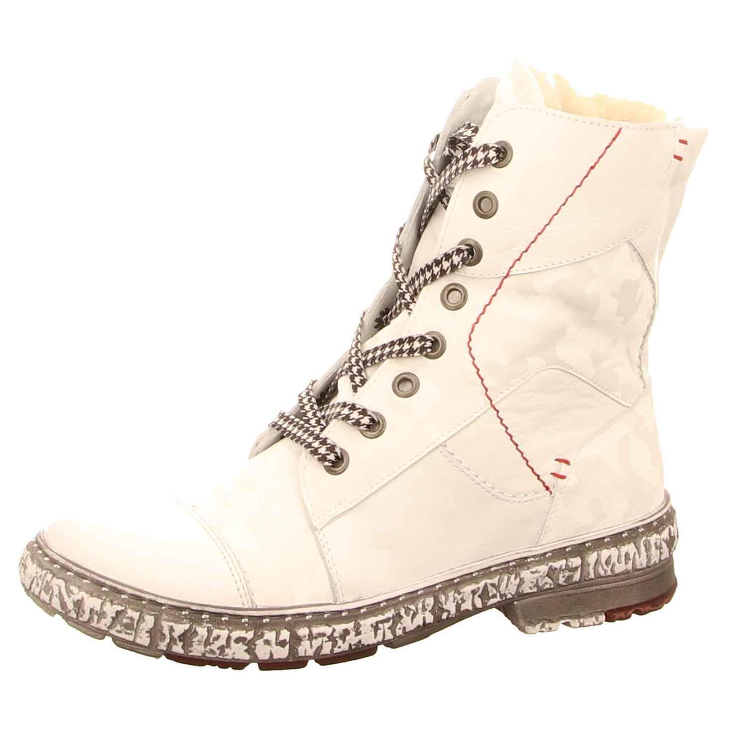 Krisbut Stiefelette weiss/weiss kombi