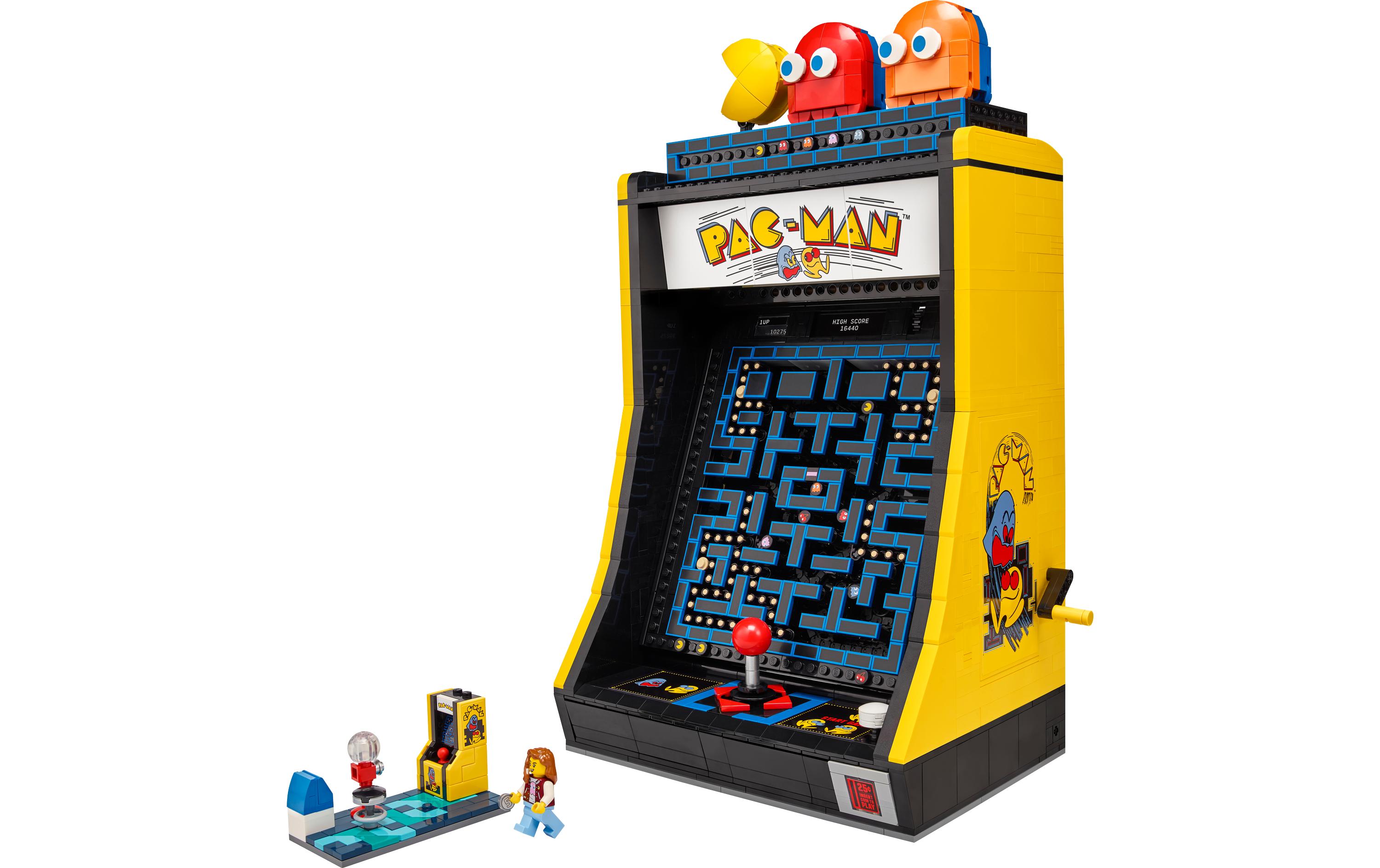 Icons PAC-MAN Spielautomat 10323<br>Premium-Bauset mit authentischen Details