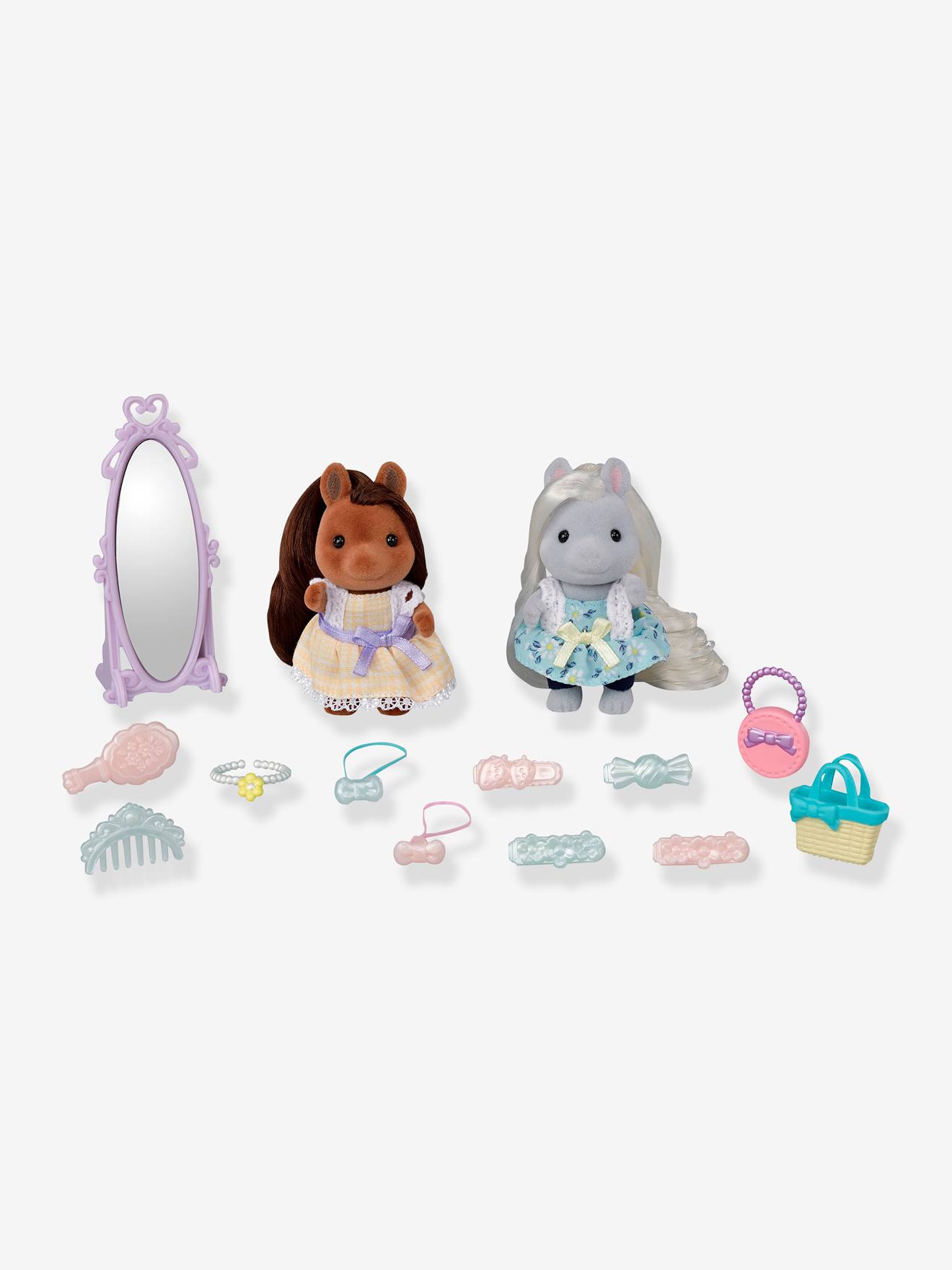 Os amigos pôneis e seu kit de penteado