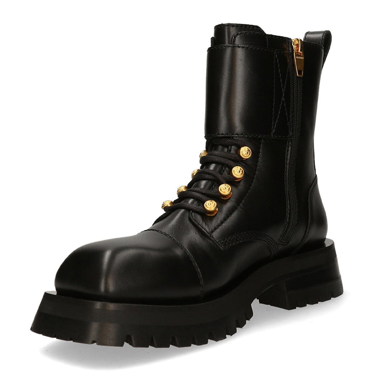 Balmain Paris Boots en Cuir Army noires