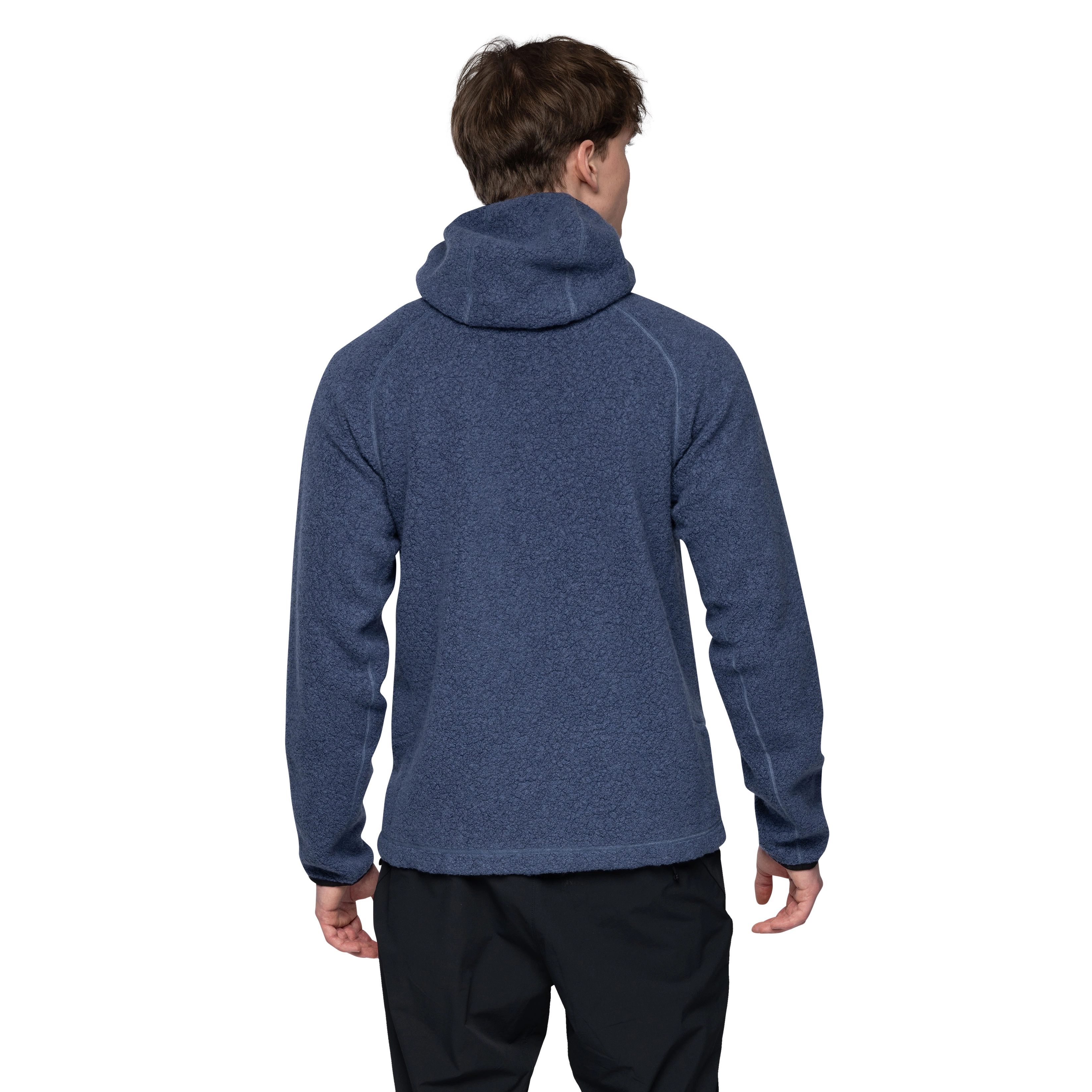 Vaagaa Merino Terry Midlayer Hoodie Men Granite Blue