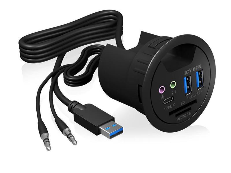ICY BOX Tisch-Hub IB-HUB1404A 3 Port USB 3.0 Tisch-Hub