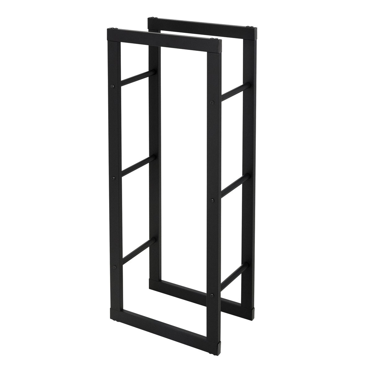 ML-Design Haardhoutrek 40x100x25cm Rechthoekig Zwart Metaal, Binnen/Buiten, Haardhoutrek van Gecoat Staal, Haardhoutstandaard, Haardhouthouder, Haardhoutrek voor Open Haard/Kachel