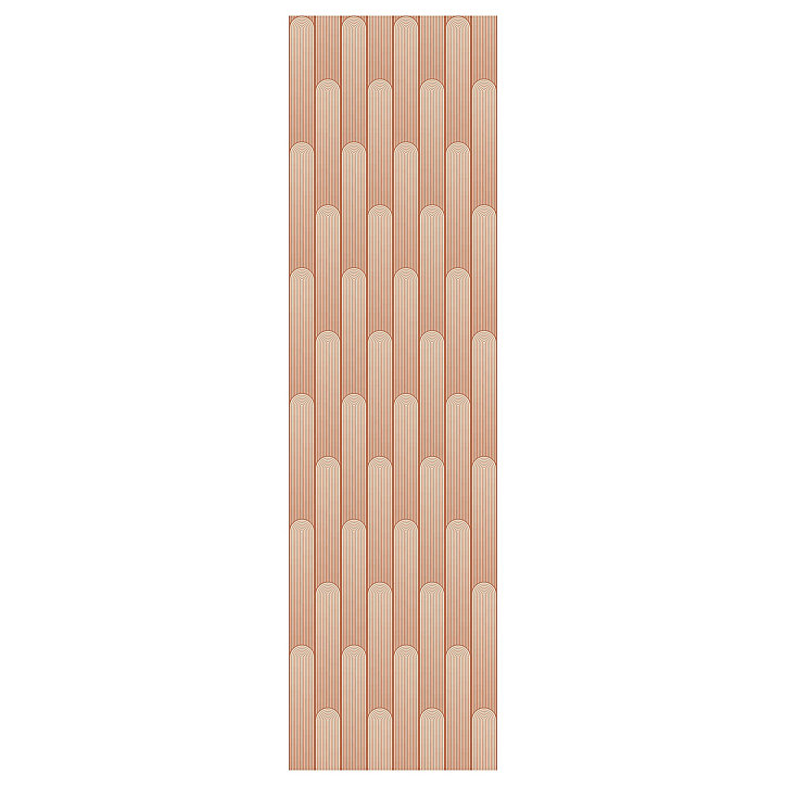 Papier peint Vinyle intissé GoodHome Pawnee terracotta l.53 x H.1005 cm