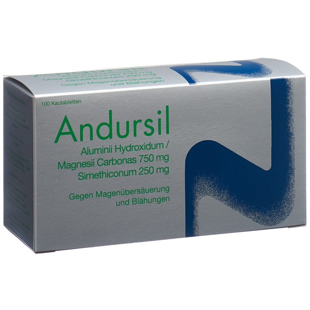 ANDURSIL Kautabl Blist 100 Stk<br>100 Stück, Blister, Kautablette