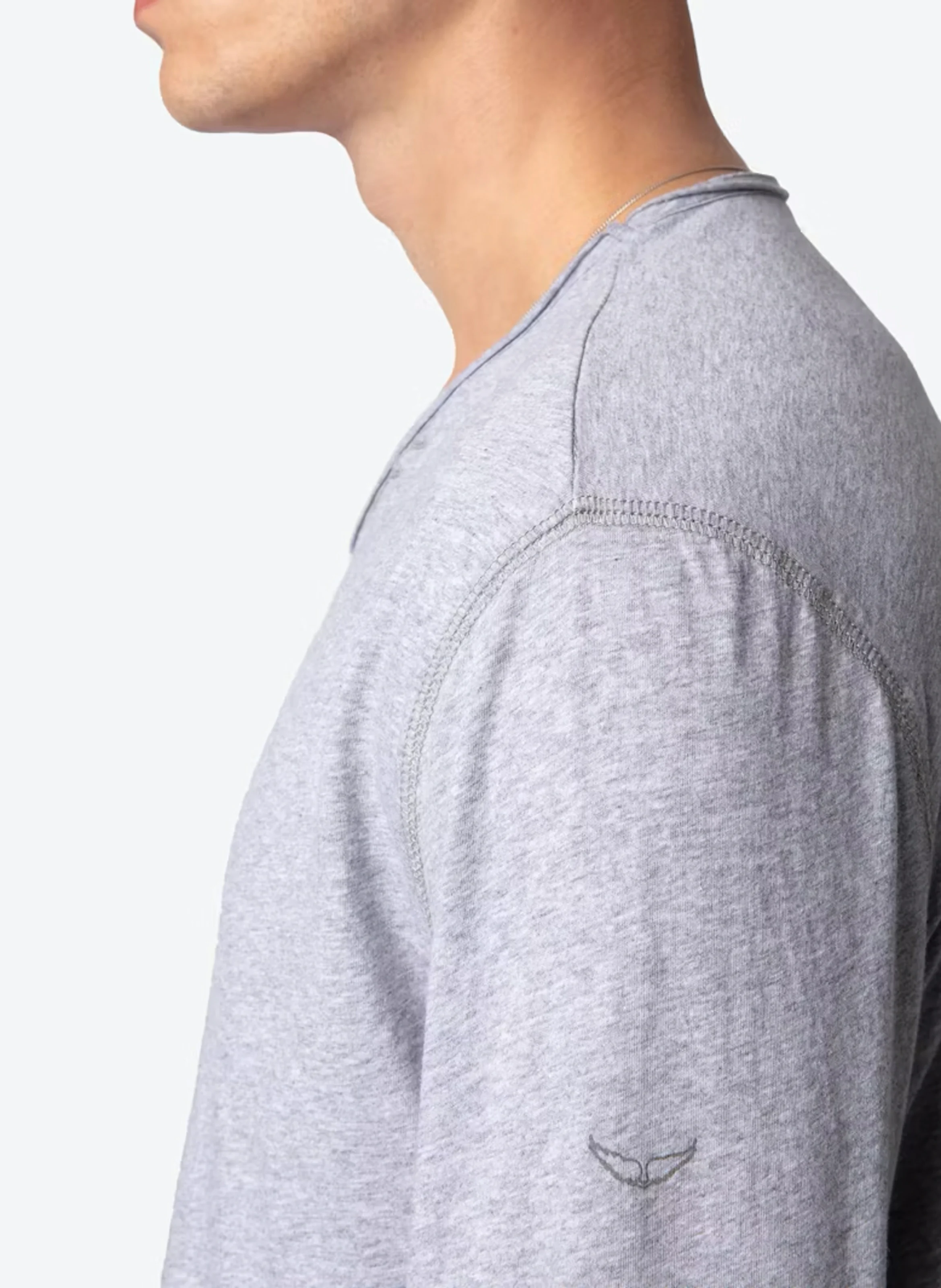 MONASTIR - Tee-shirt droit en coton bio | Gris