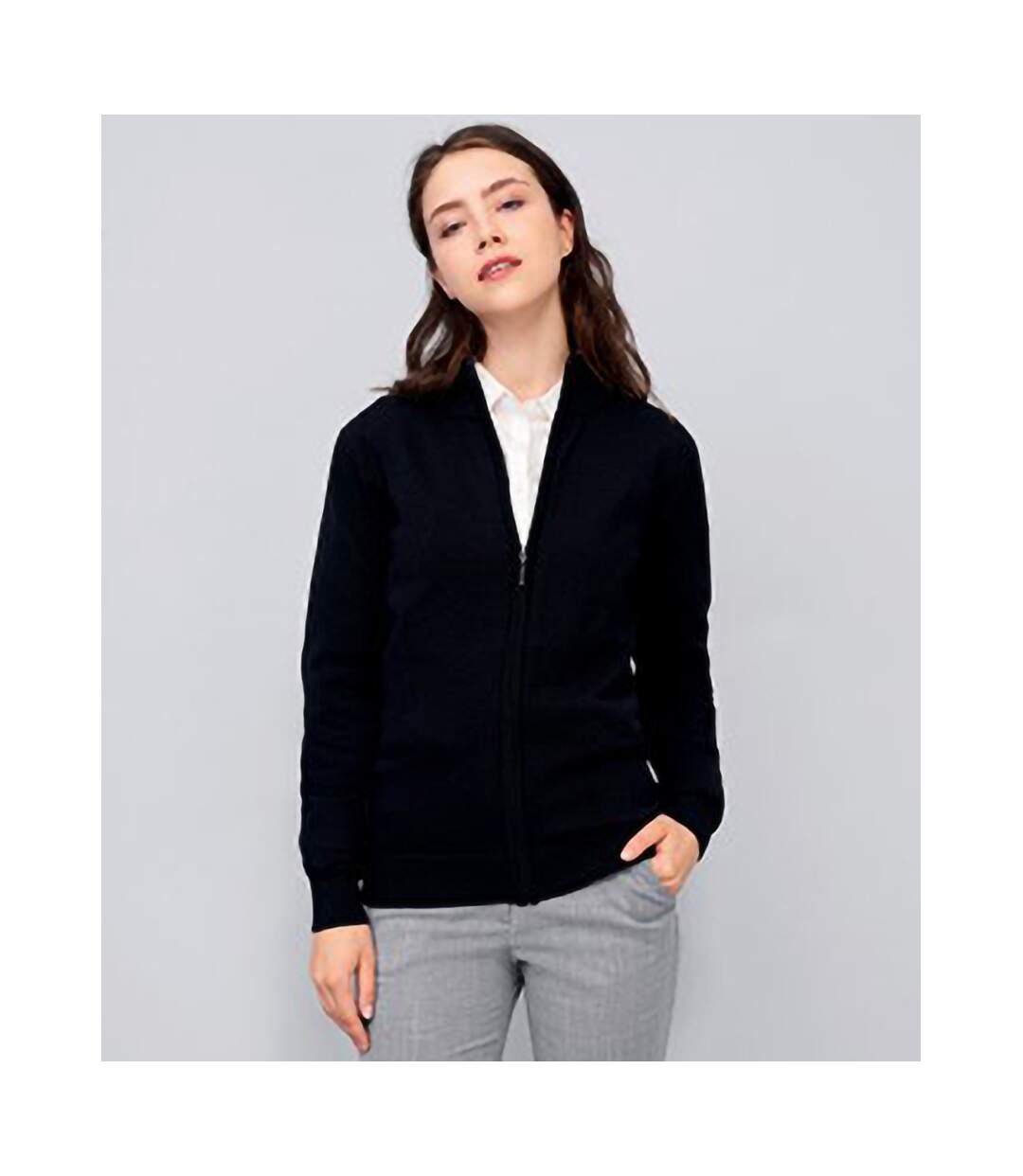SOLS Gordon - Gilet à manches longues et fermeture zippée - Femme (Noir) - UTPC505