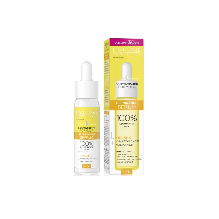 Eveline Konzentriertes Tages- und Nachtserum für strahlende Gesichtspflege, 30 ml