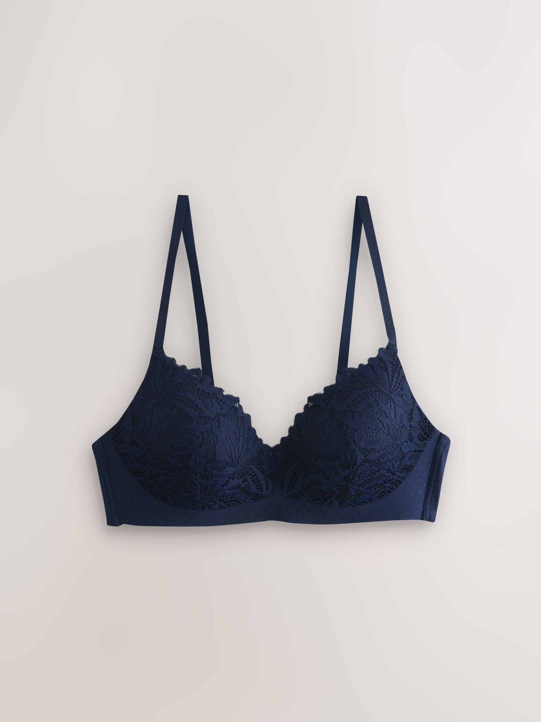 Donkerblauw - Kanten ultieme comfortabele beha