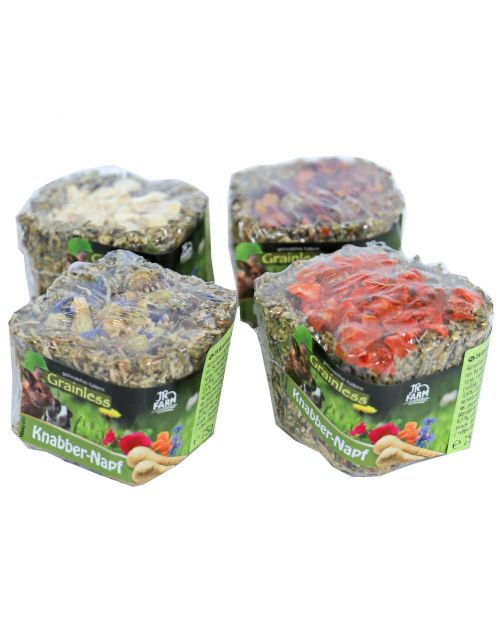 Jr Farm Grainless Knabbelbak Assorti - Ruwvoer - 5 x 5 x 5.5 cm 75 g