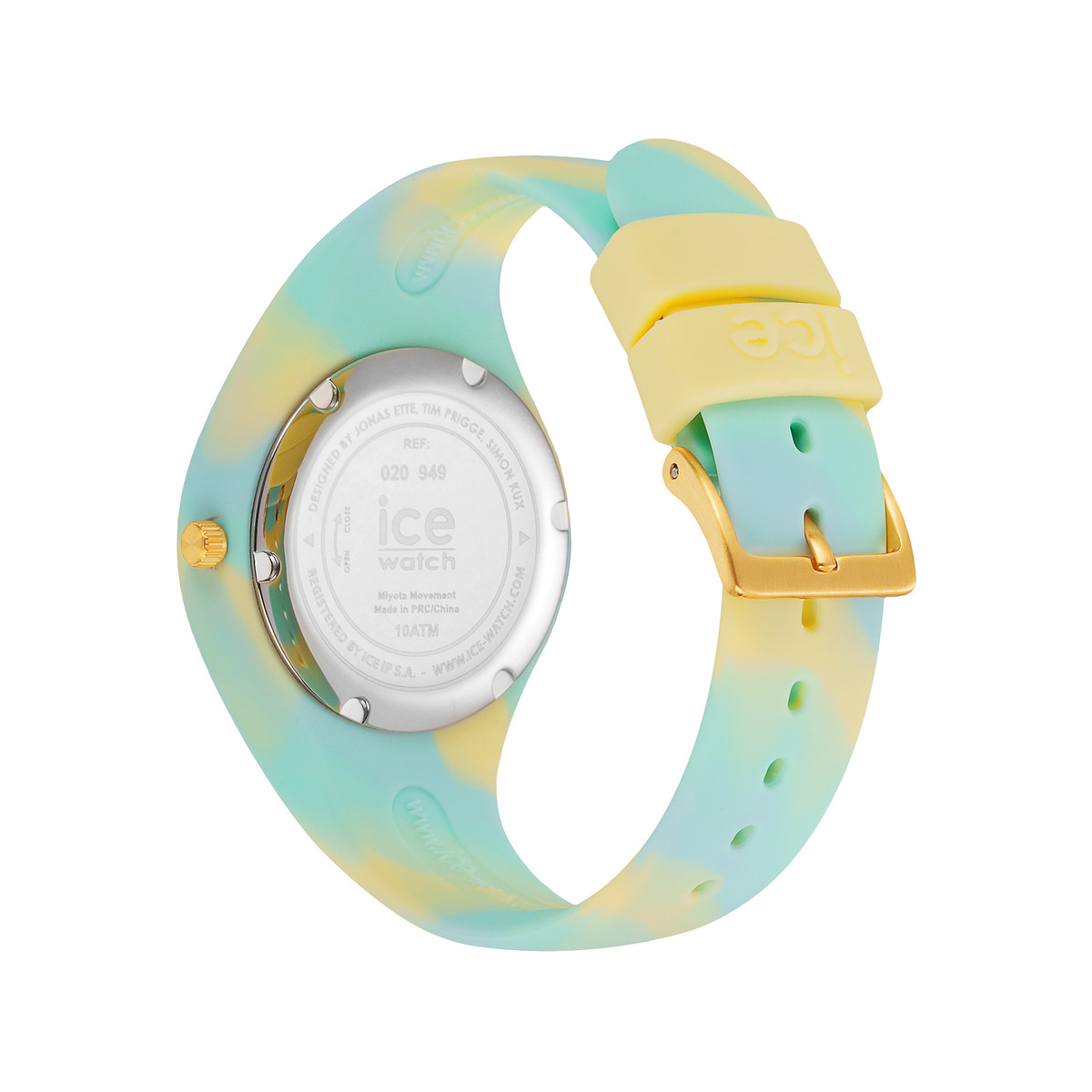 Montre ICE WATCH Ice Tie and Dye femme bracelet silicone bleu clair