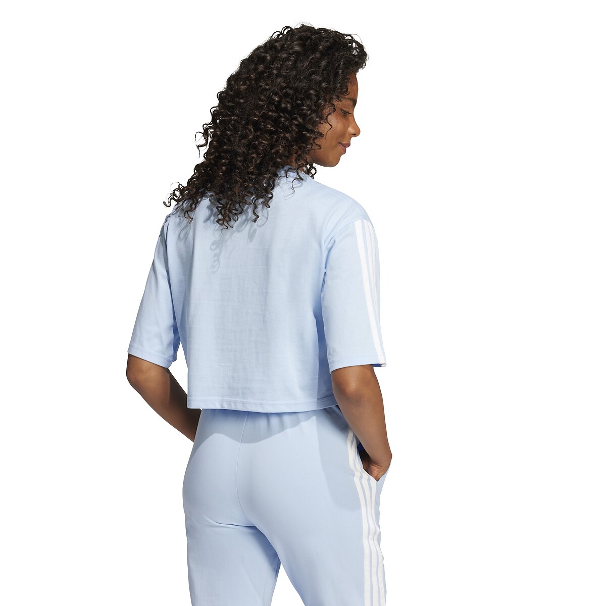 ADIDAS ROUPAS ESPORTIVAS<br>Camiseta folgada essencial com 3 listras