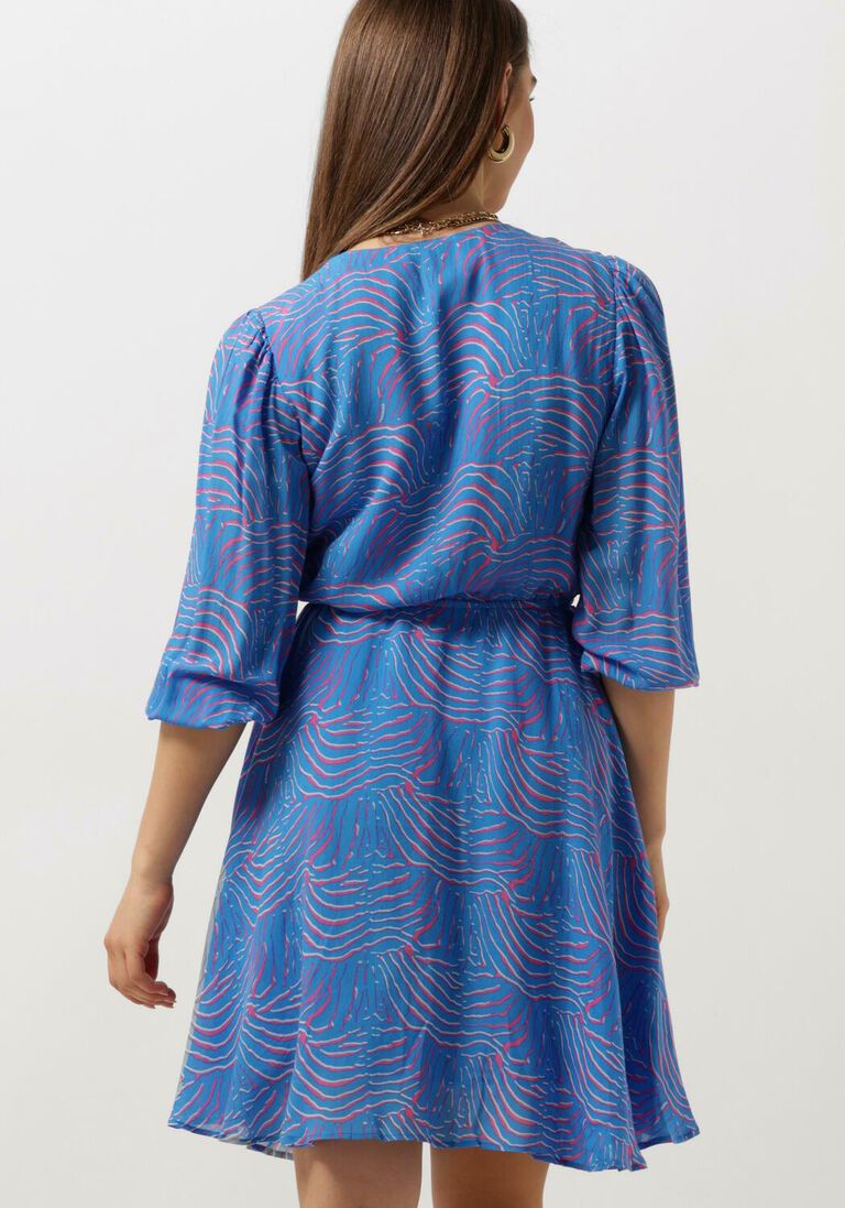 FREEBIRD blauwe freebird mini jurk destiny