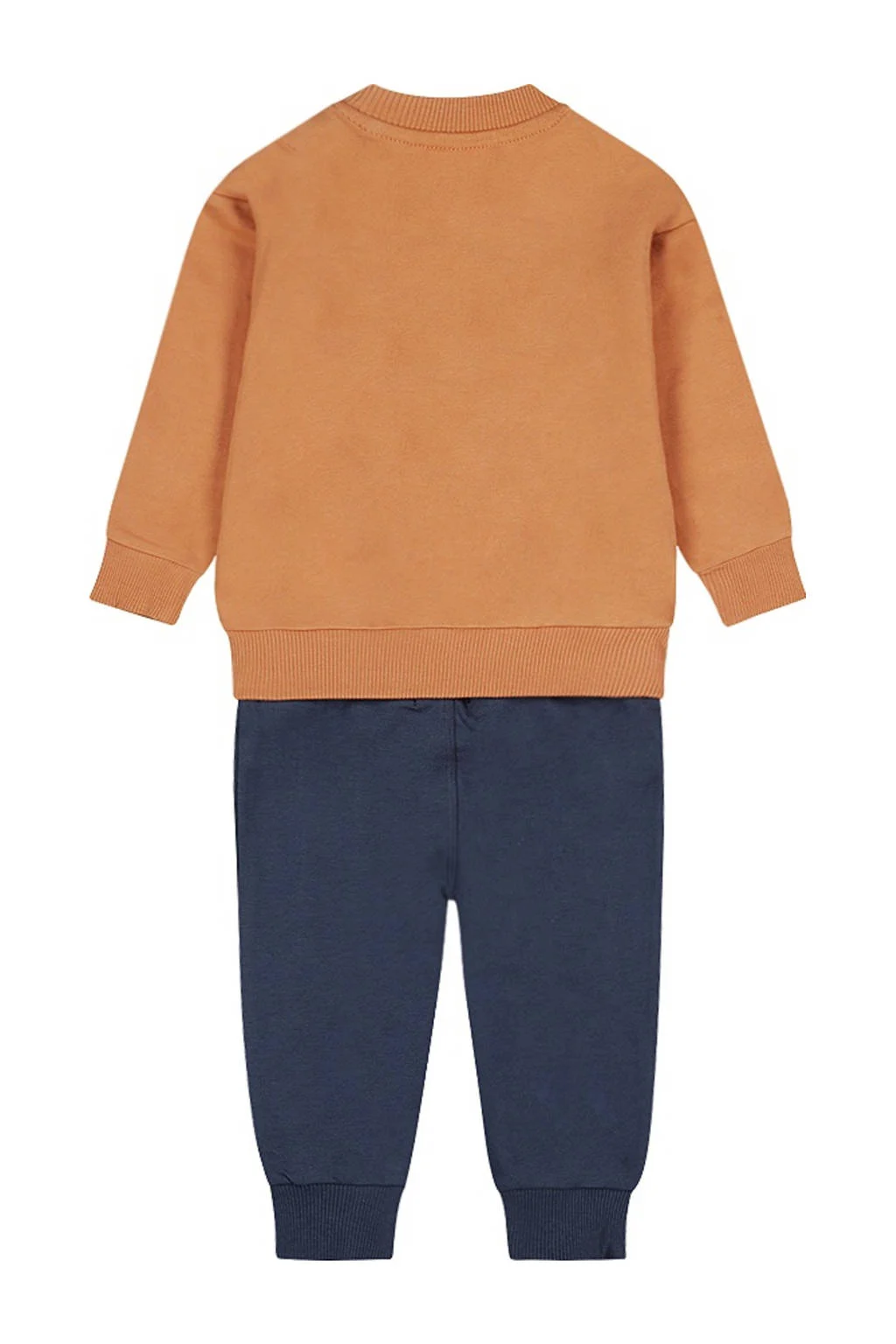 Dirkje Sweater + broek oranje/blauw