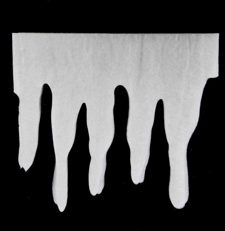 Feeric Christmas Ijspegelrand - wit - 200 x 35 - polyester - sneeuwrand - sneeuwversiering