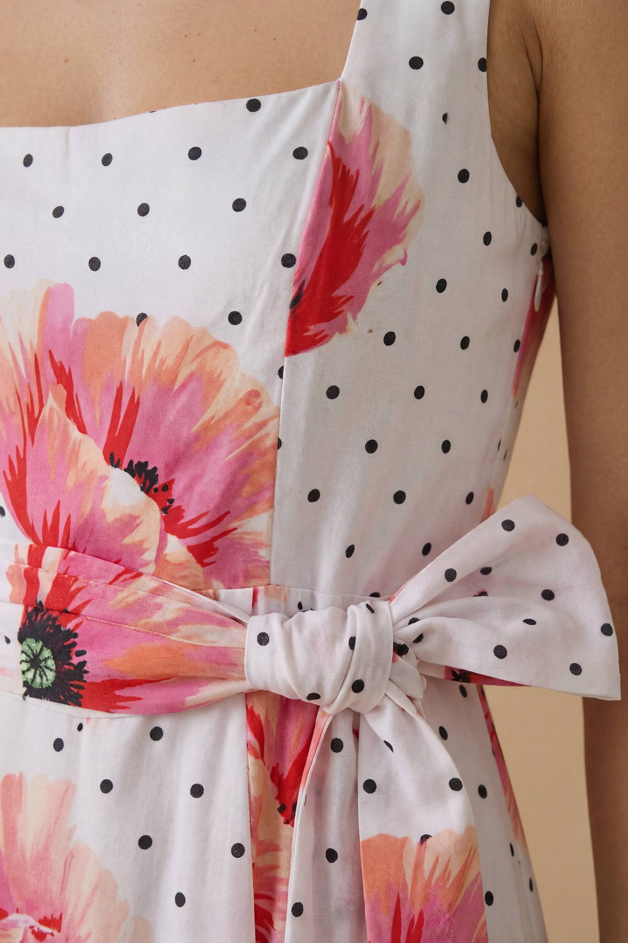 Oasis Robe Maxi En Coton À Encolure Carrée Pour Grandes Occasions