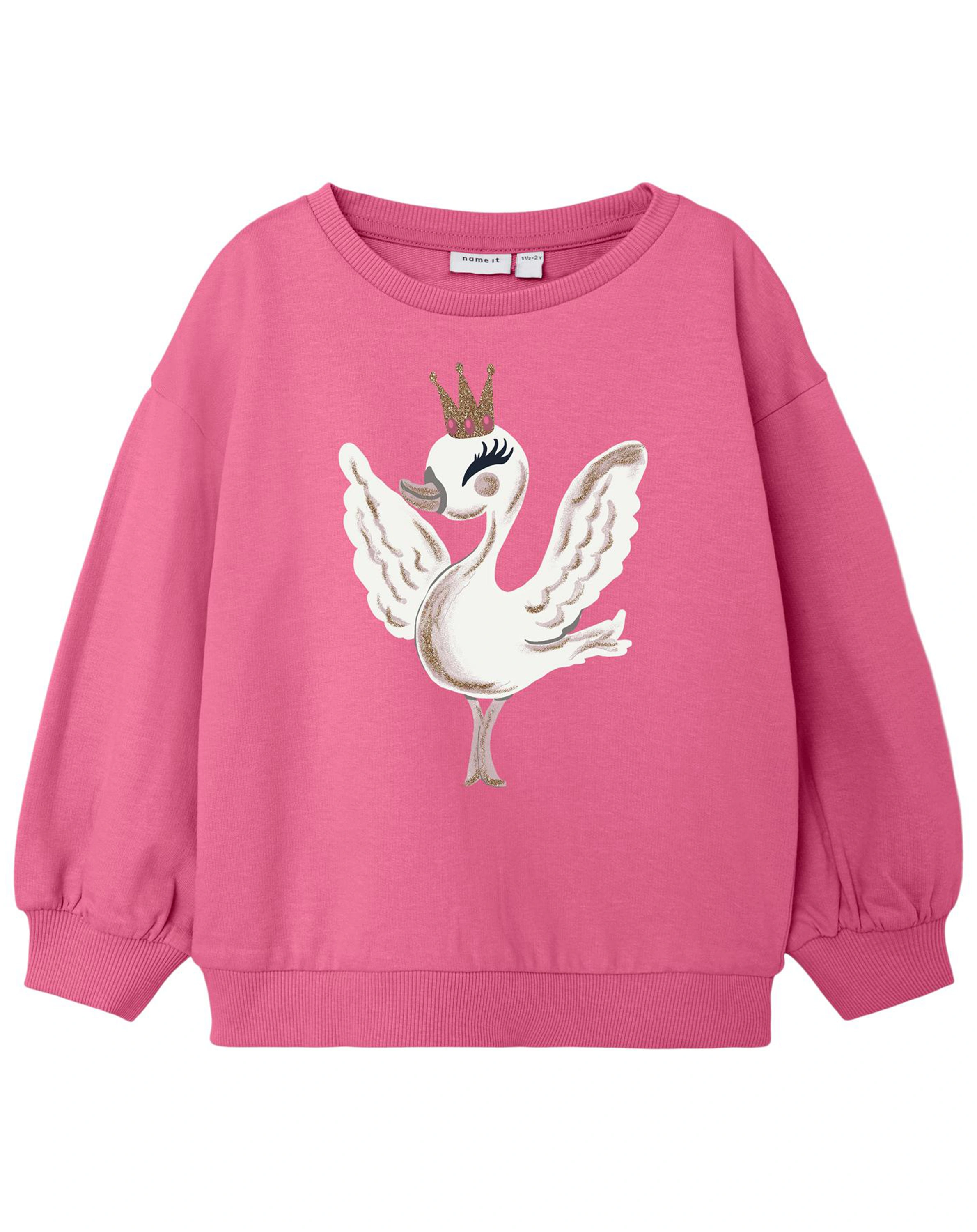 Sweatshirt NMFVALONA BOXY in chateau rose