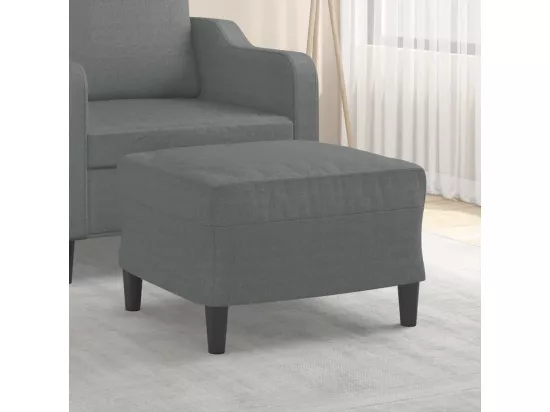 Repose-pied Gris foncé 60x50x41 cm Tissu
