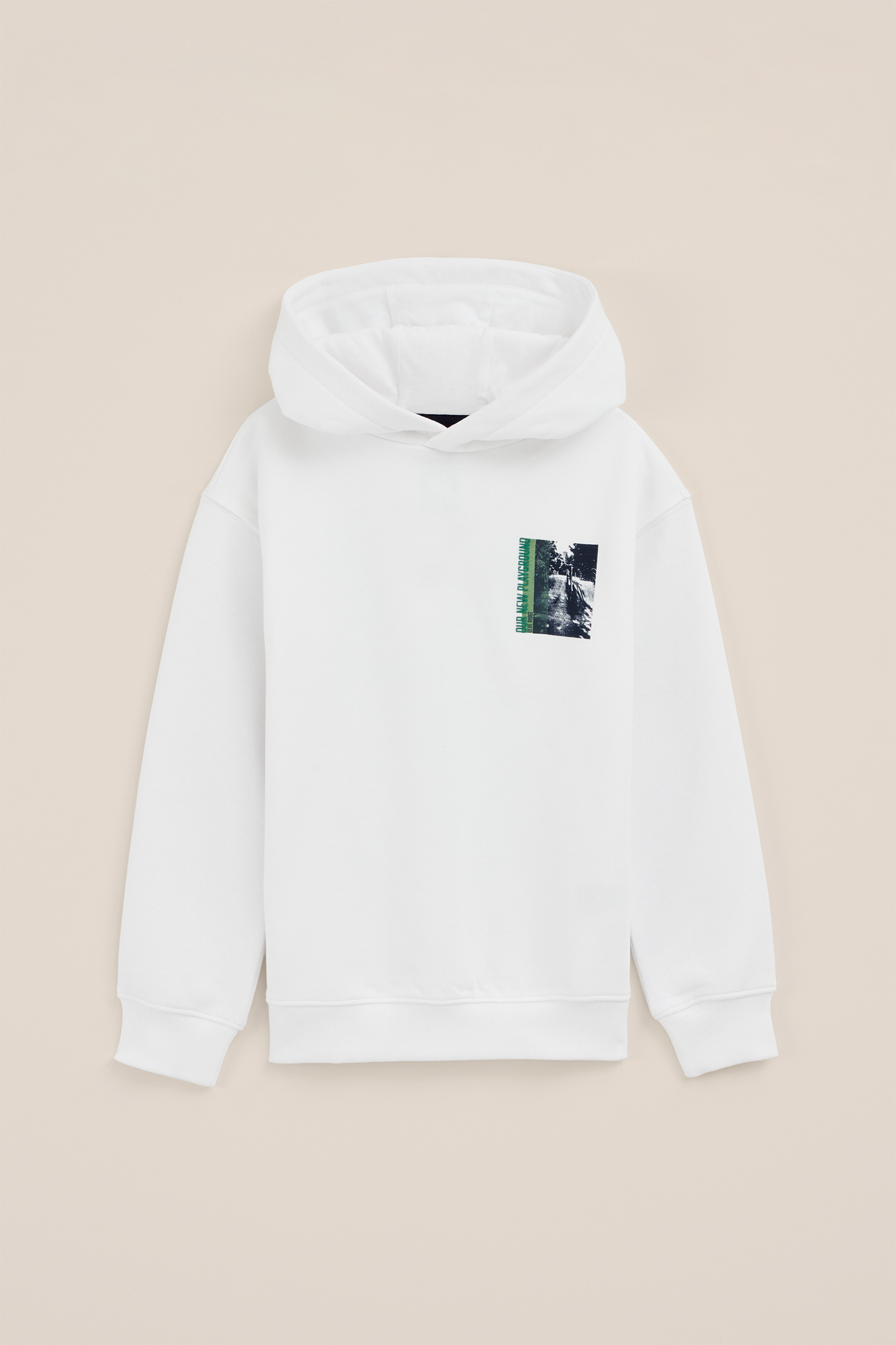 Jongens hoodie met opdruk Blue Ridge Wit