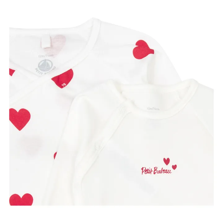 Petit Bateau Ensemble 3 Pièces en Côte | Rouge
