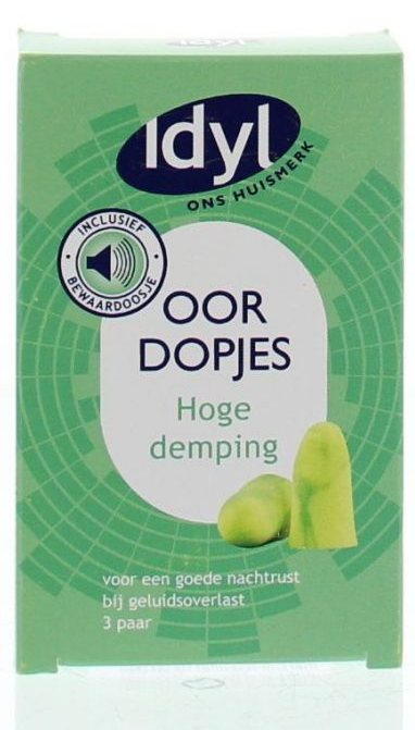 Idyl Oordopjes Hoge Demping 3 paar