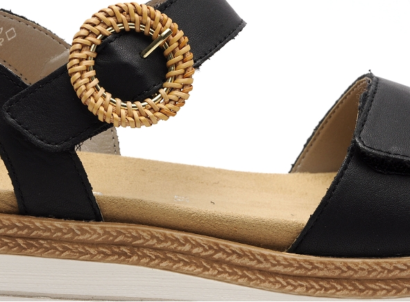 Remonte nu pieds plats femme d0q52 noir