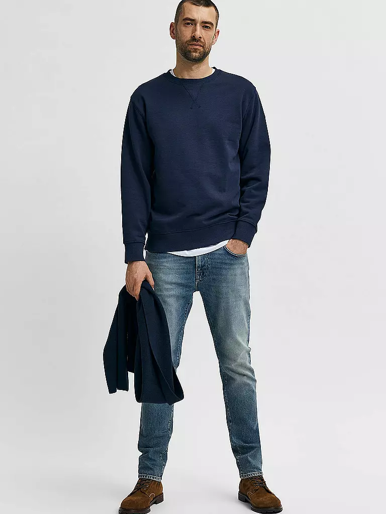SELECTED Jeans Slim Fit  SLHSLIM-LEON blau